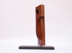 Mid-Century Abstract Rosewood Mounted Sculpture - Image 5