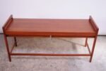 Danish Modern Dual-Drawer Teak Media Stand - Image 9