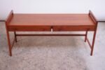 Danish Modern Dual-Drawer Teak Media Stand - Image 3