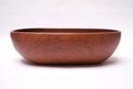 Large Danish Modern Carved Teakwood Fruit / Serving Bowl - Image 5