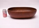 Large Danish Modern Carved Teakwood Fruit / Serving Bowl - Image 10