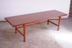 Large Danish Modern Teak Coffee Table / Bench - Image 10