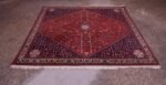 Vintage Persian Navy and Red Shiraz Tapestry / Rug - Image 2