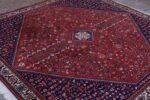 Vintage Persian Navy and Red Shiraz Tapestry / Rug - Image 5