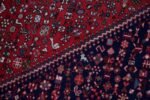 Vintage Persian Navy and Red Shiraz Tapestry / Rug - Image 6