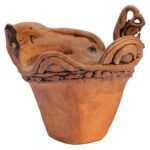 Substantial Studio Stoneware Planter Signed