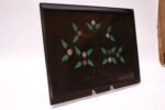 Large Mid-Century Black Resin Inlaid "Tree of Life" Tray by Couroc - Image 2