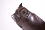 Vintage Carved Ironwood Owl Sculpture - Image 8