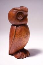Large Seymour Shippy Hand Carved Owl Sculpture - Image 2