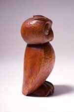 Large Seymour Shippy Hand Carved Owl Sculpture - Image 3