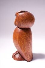 Large Seymour Shippy Hand Carved Owl Sculpture - Image 4