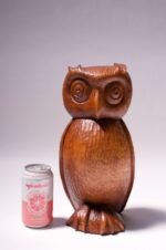 Large Seymour Shippy Hand Carved Owl Sculpture - Image 6