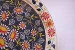 Folk Art Painted Metal Floral Decorative Tray by Maxey - Image 15