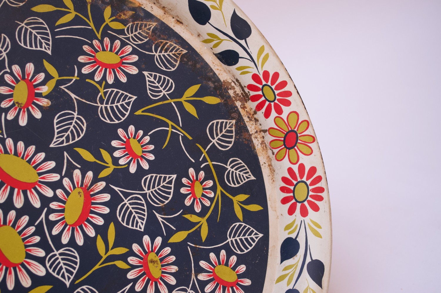 Large Hand Painted Floral Folk Art Tray – House of Cardoon