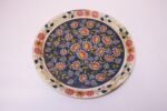 Folk Art Painted Metal Floral Decorative Tray by Maxey - Image 2