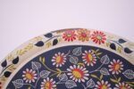 Folk Art Painted Metal Floral Decorative Tray by Maxey - Image 13