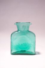 Vintage Blown Glass Seafoam Green Double Spout Pitcher by Blenko - Image 2