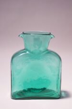 Vintage Blown Glass Seafoam Green Double Spout Pitcher by Blenko - Image 3