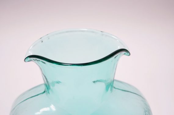 Blenko Glass Co. (USA) 8 Double Spout Bottle/Carafe, in Seafoam