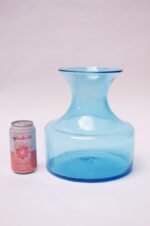 Large Vintage Azure Blown Glass Vase by Blenko - Image 4