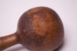 Vintage Primitive Hand-Carved Wooden Dumbell - Image 8