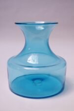 Large Vintage Azure Blown Glass Vase by Blenko - Image 2
