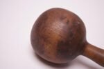 Vintage Primitive Hand-Carved Wooden Dumbell - Image 5