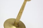 Pair of Petite Mid-Century Modern Turned Brass Candlesticks after Jarvie - Image 10
