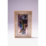 Abstract Figural Enamel on Copper Panel Artist Signed - Image 2