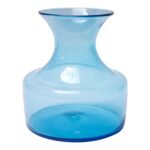 Large Vintage Azure Blown Glass Vase by Blenko