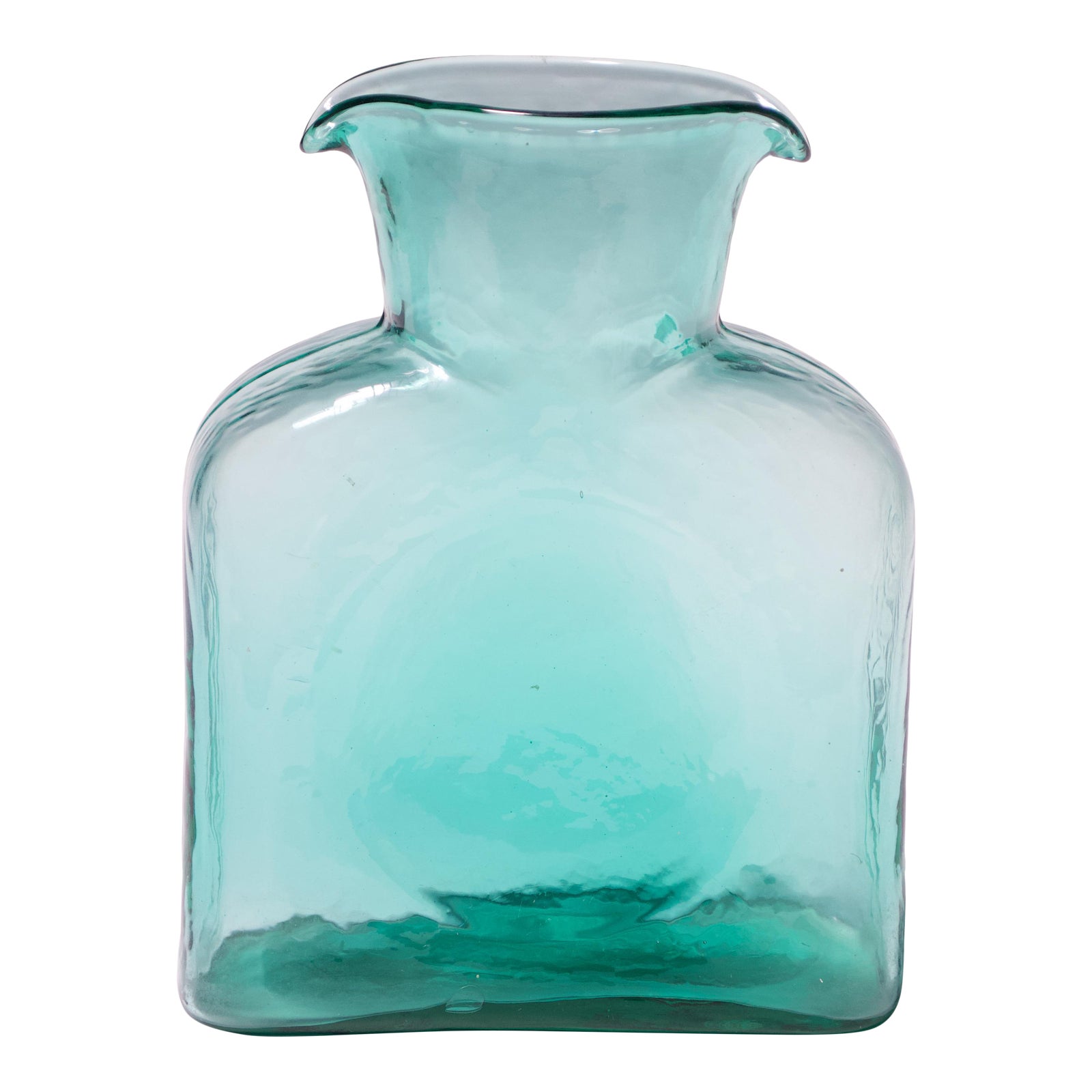 Blenko Glass Co. (USA) 8 Double Spout Bottle/Carafe, in Seafoam