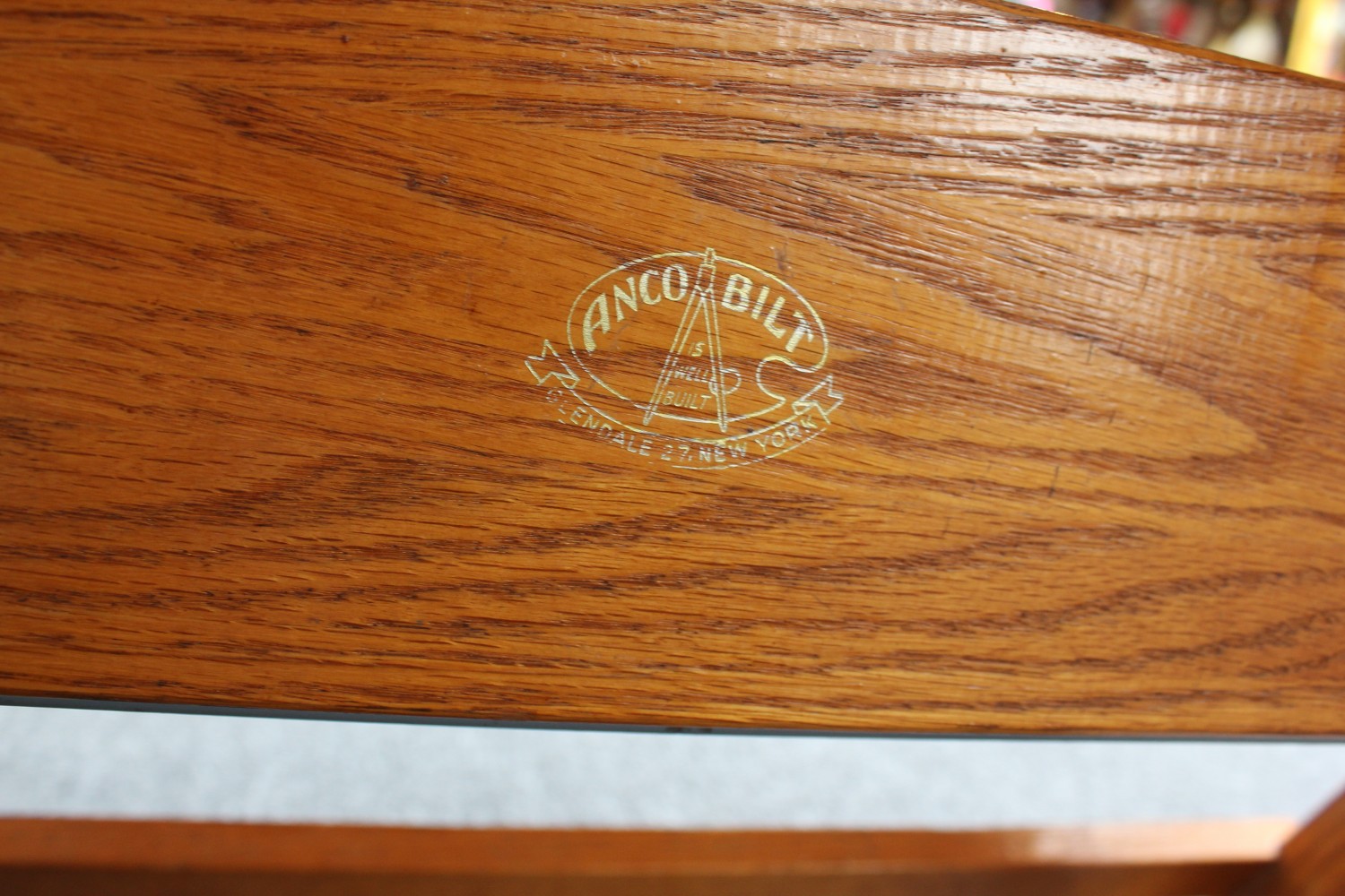 Antique Oak and Birch Drafting Table / Desk by Anco-Bilt, Iridium  Interiors