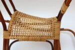 Mid-Century Italian Modern Bamboo and Rattan Rocking Horse Attributed to Albini - Image 9