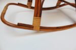 Mid-Century Italian Modern Bamboo and Rattan Rocking Horse Attributed to Albini - Image 15