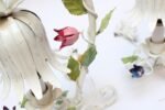 Pair of Vintage Italian Tole Flower Table Lamps - Image 12