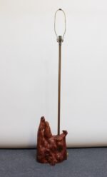Sculptural Driftwood and Brass Floor Lamp - Image 4