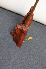 Sculptural Driftwood and Brass Floor Lamp - Image 9