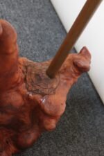 Sculptural Driftwood and Brass Floor Lamp - Image 11