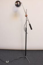 Single-Arm Counterbalance Chrome Globe Floor Lamp by Arteluce - Image 8