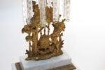 Set of French Gilt Metal and Crystal Girandole Candelabra with Bear Motif - Image 8