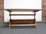 Mid-20th Century Large Maple and Oak Drafting Table - Image 4