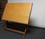 Mid-20th Century Large Maple and Oak Drafting Table - Image 5