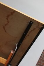 Mid-20th Century Large Maple and Oak Drafting Table - Image 23