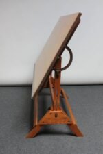 Mid-20th Century Large Maple and Oak Drafting Table - Image 6