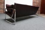Cordovan Leather and Chrome-Steel Sofa by Preben Fabricius for Walter Knoll - Image 9