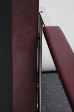 Cordovan Leather and Chrome-Steel Sofa by Preben Fabricius for Walter Knoll - Image 28