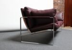 Preben Fabricius for Walter Knoll Cordovan Leather and Chromed Steel Sofa - Image 10