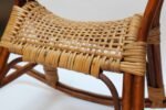 Mid-Century Italian Modern Bamboo and Rattan Rocking Horse Attributed to Albini - Image 10