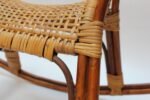 Mid-Century Italian Modern Bamboo and Rattan Rocking Horse Attributed to Albini - Image 12