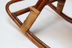 Mid-Century Italian Modern Bamboo and Rattan Rocking Horse Attributed to Albini - Image 14